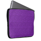 Lila Paisley Laptopschutzhülle (Vorne Rechts)
