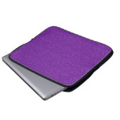 Lila Paisley Laptopschutzhülle (Vorne Knopf)