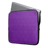 Lila Paisley Laptopschutzhülle (Vorderseite Links)