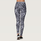 Lila Paisley Leggings (Rückseite)