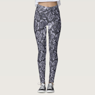 Lila Paisley Leggings