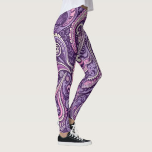 Lila Paisley Leggings