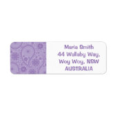 Lila Paisley-Muster (Vorne)