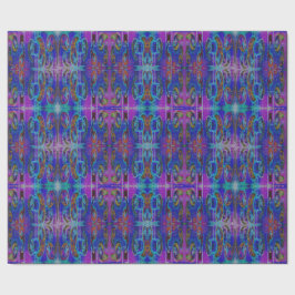 Lila Paisley-Muster Geschenkpapier