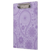 Lila Paisley-Muster Klemmbrett (Links)