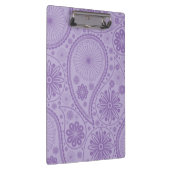 Lila Paisley-Muster Klemmbrett (Rechts)