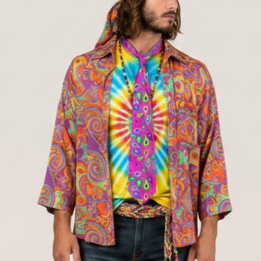 lila Paisley-Muster Krawatte