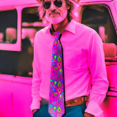 lila Paisley-Muster Krawatte