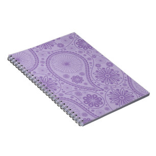 Lila Paisley-Muster Notizblock