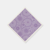 Lila Paisley-Muster Serviette (Ecke)