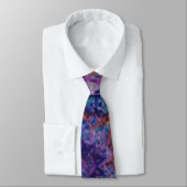 Lila Paisley Neck Tie Krawatte (Gebunden)