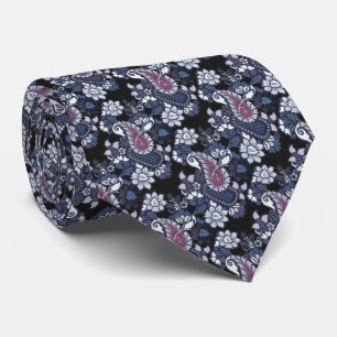 Lila Paisley Neck Tie Krawatte