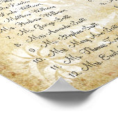 Lila Paisley Peacock Hochzeitskarten Poster (Ecke)