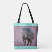 Lila Paisley Pecary Tasche (Rückseite)