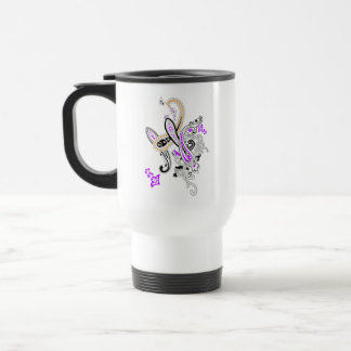 Lila-Paisley-Reisebecher Reisebecher