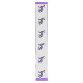 Lila Paisley Sphynx Paisley Großer Tischläufer (Vorderseite)