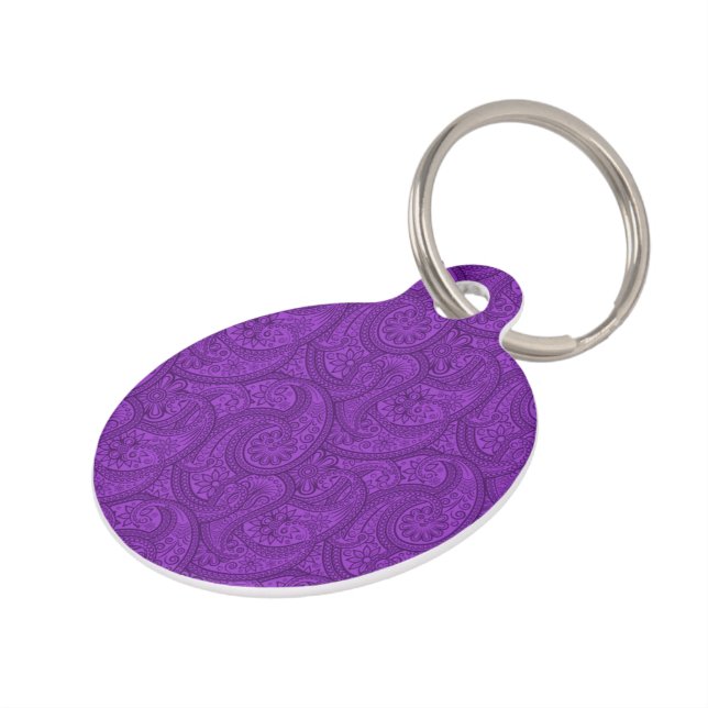 Lila Paisley Tiermarke (Seite)