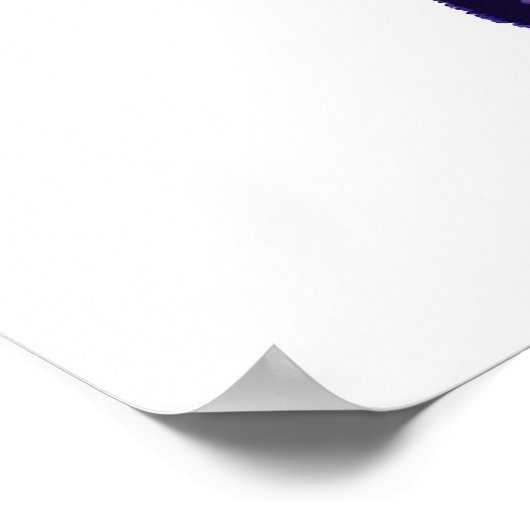 Lila Panda Lacrosse Poster (Ecke)