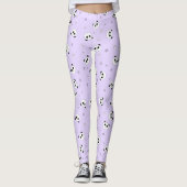 Lila Panda-Leggings das | des Pandas | Baby4Life Leggings (Vorderseite)