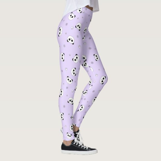 Lila Panda-Leggings das | des Pandas | Baby4Life Leggings (Rechts)