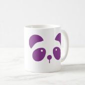 Lila Panda-Tasse Kaffeetasse (VorderseiteRechts)