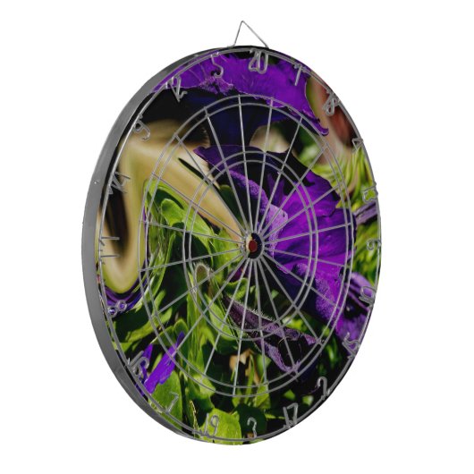 Lila Panik Dartscheibe (Vorderseite Links)