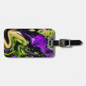 Lila Panik Gepäckanhänger (Vorderseite horizontal)