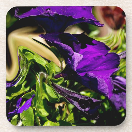 Lila Panik Getränkeuntersetzer (Vorderseite)