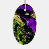 Lila Panik Keramik Ornament (Rechts)