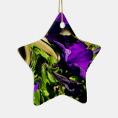 Lila Panik Keramikornament (Rechts)