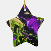 Lila Panik Keramikornament (Links)