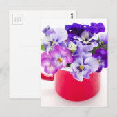 lila Panik Postkarte (Vorne/Hinten)