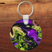 Lila Panik Schlüsselanhänger (Vorderseite)