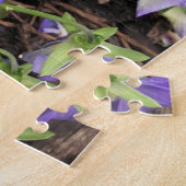 Lila Pansy Blume Floral Jigsaw Puzzle Geschenk (Seite)