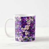 Lila Pansy Blume Kaffeetasse (Links)