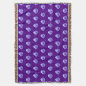 Lila Pansy Blume Nahtloses Muster auf Decke (Vorderseite Vertikal)