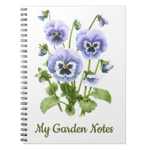 Lila Pansy-Blume Personalisiert Notizblock