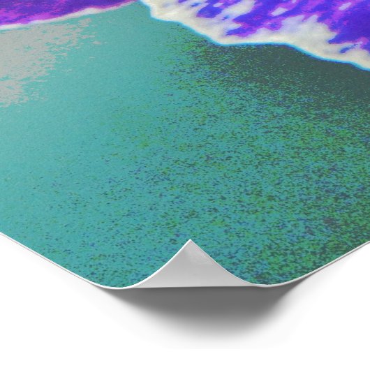 Lila Pansy Blume Poster Art (Ecke)