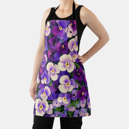 Lila Pansy Blume Schürze (InSitu)