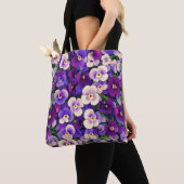 Lila Pansy Blume Tasche (Von Nahem)