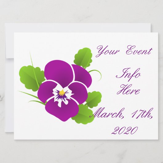 Lila Pansy Blume Thunder_Cove (Vorderseite)