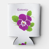 Lila Pansy Blume Thunder_Cove Dosenkühler (Vorderseite)