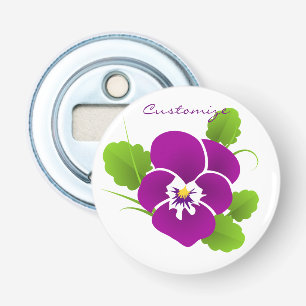 Lila Pansy Blume Thunder_Cove Flaschenöffner