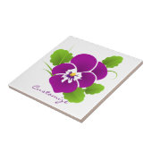 Lila Pansy Blume Thunder_Cove Fliese (Seite)
