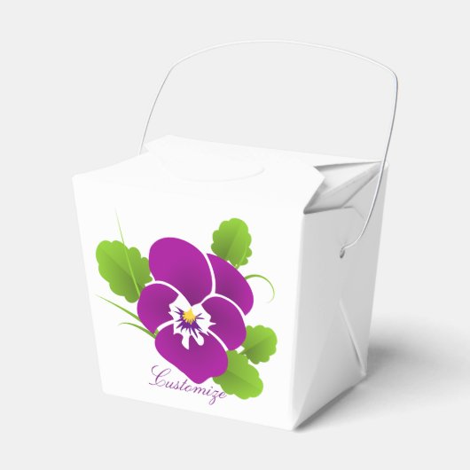 Lila Pansy Blume Thunder_Cove Geschenkschachtel (Vorderseite)