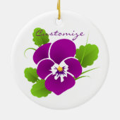 Lila Pansy Blume Thunder_Cove Keramik Ornament (Hinten)