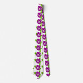 Lila Pansy Blume Thunder_Cove Krawatte (Vorderseite)