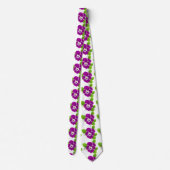 Lila Pansy Blume Thunder_Cove Krawatte (Rückseite)