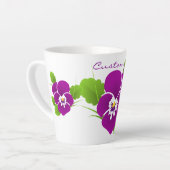 Lila Pansy Blume Thunder_Cove Milchtasse (Linke Ecke)