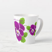 Lila Pansy Blume Thunder_Cove Milchtasse (Rechte Ecke)